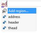 Add region