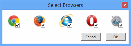 Browser selector