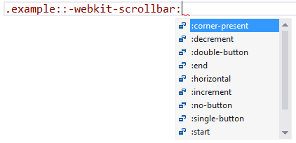 Webkit scrollbar