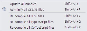 Build menu